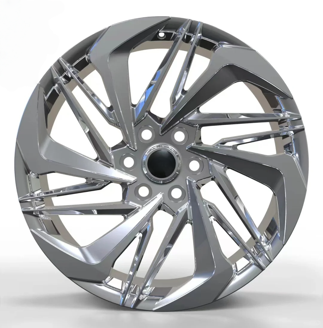 Forged wheel sliver polished