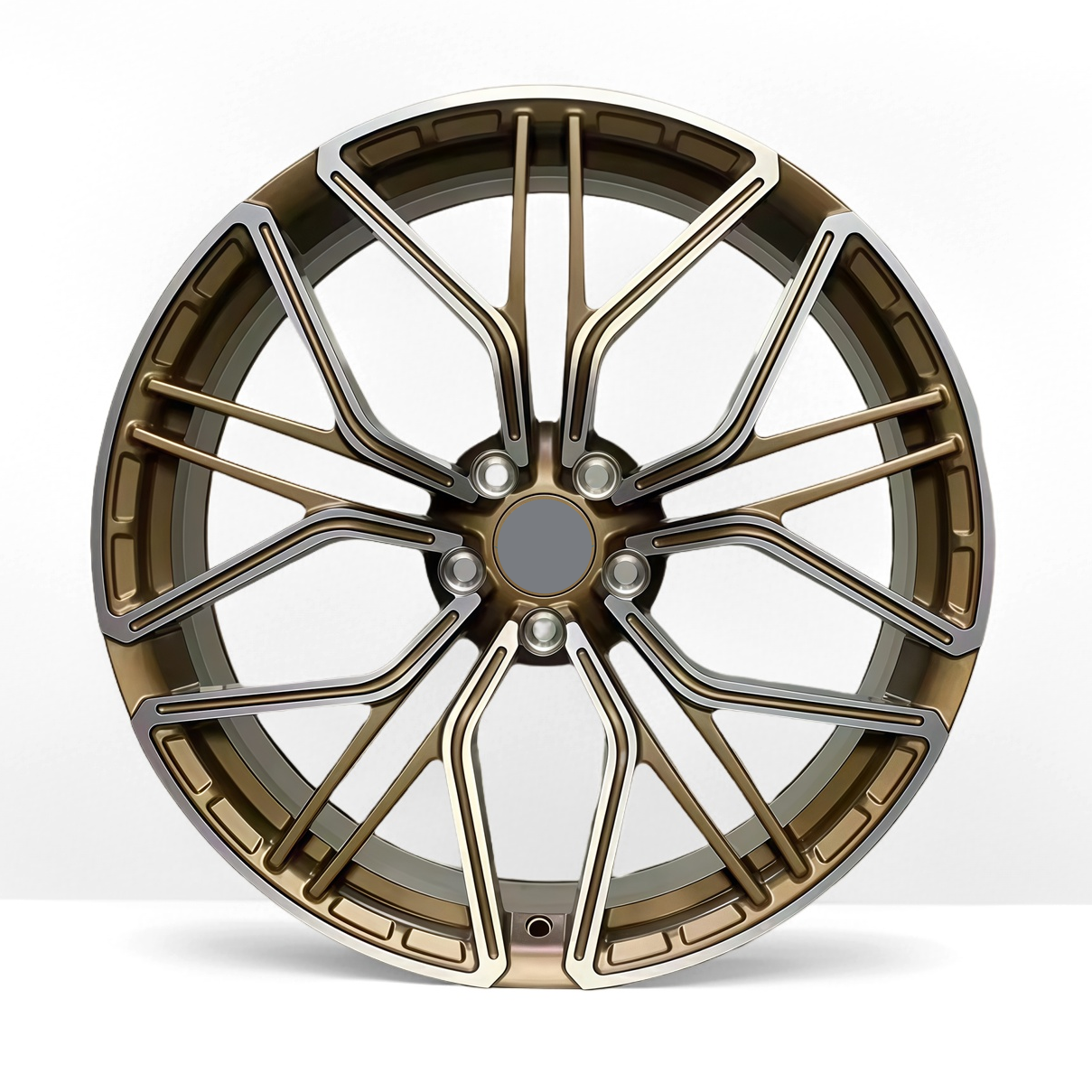 Forged wheel bronze multi-spoke