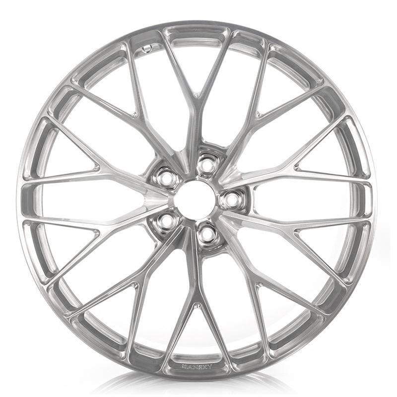 Forged wheel with sliver color